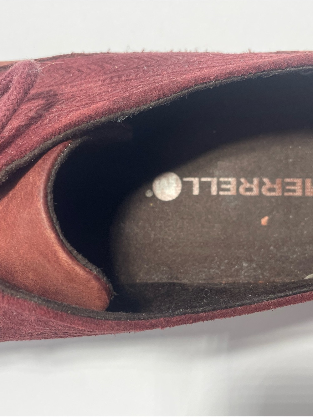Merrell‎ Women's Lace-Up Sneakers in Burgundy and Rust - Picture 4 of 8